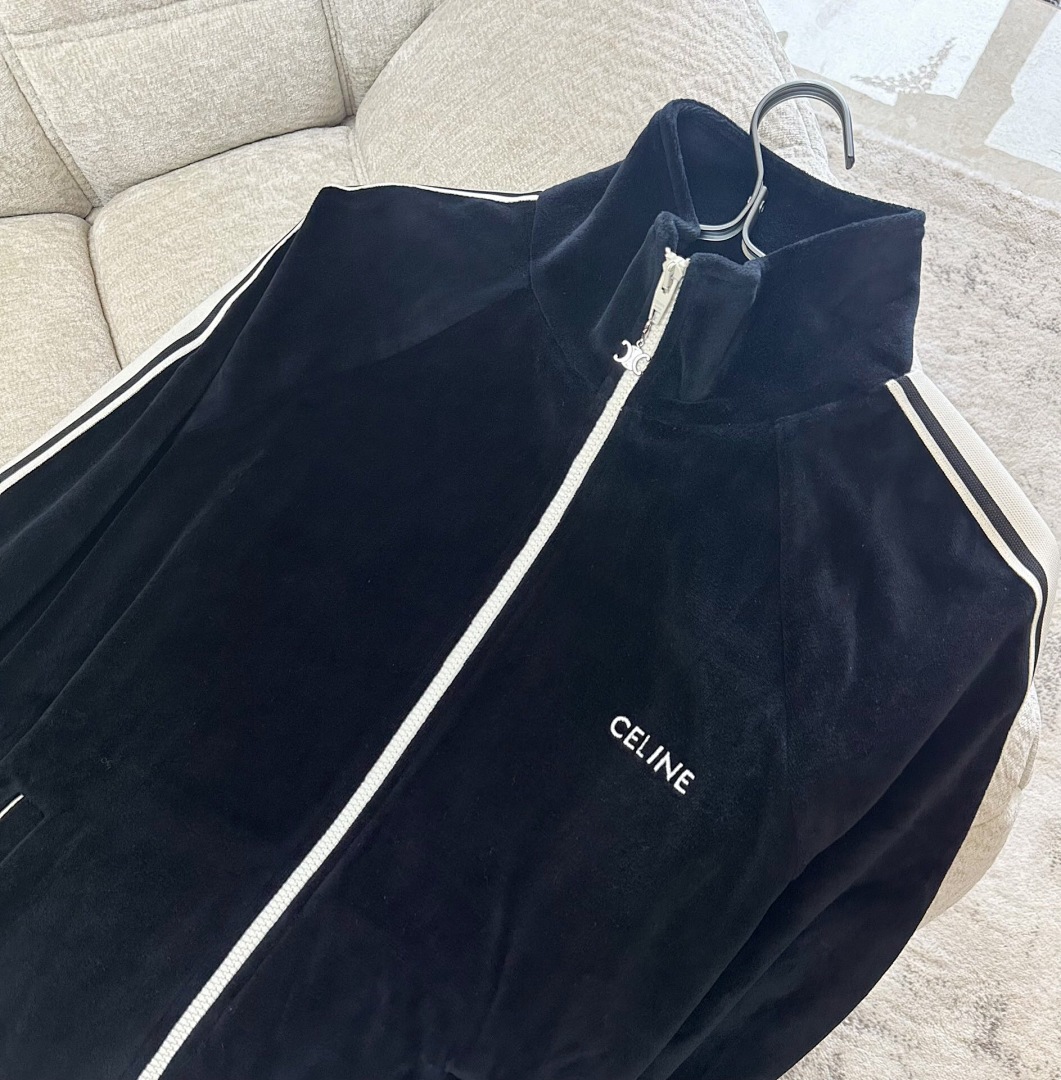Celine C Silk Velvet Floral (Black) - Image 6