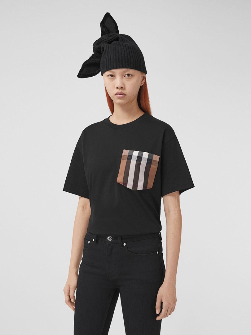Burberry BR Coffee Plaid Short Sleeve (Black) - Image 16