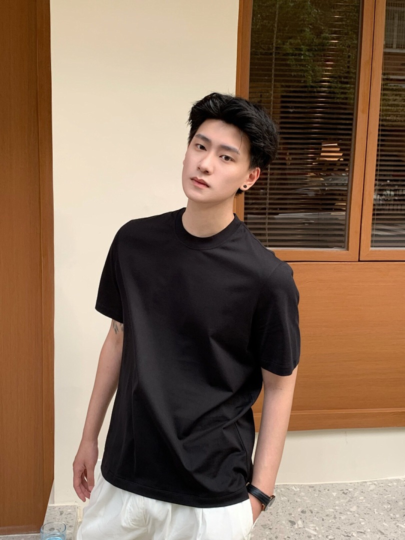Unbranded Long Velvet Cotton T (Black) - Image 20