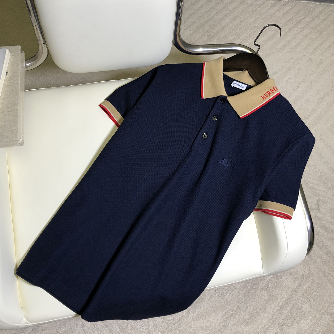 Burberry War Horse Letter Jacquard Collar Polo Shirt - Image 19