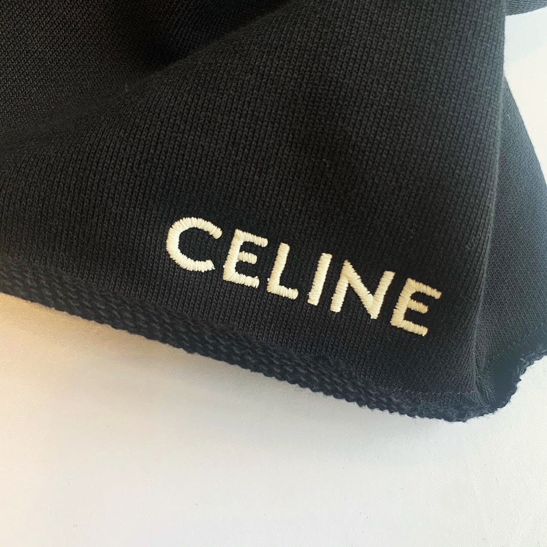 Celine C Embroidered Short (Black) - Image 8