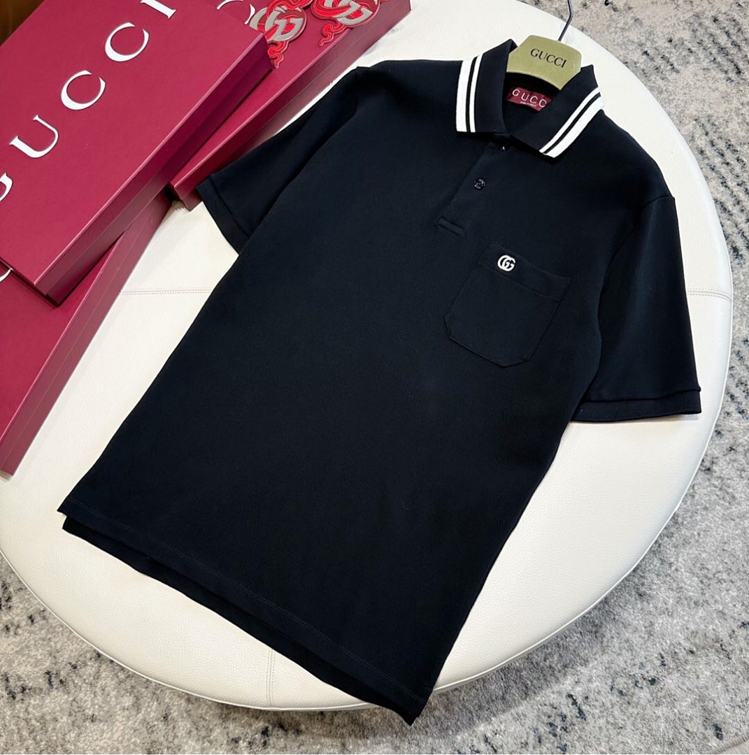 Gucci Double G Embroidered POLO - Image 4