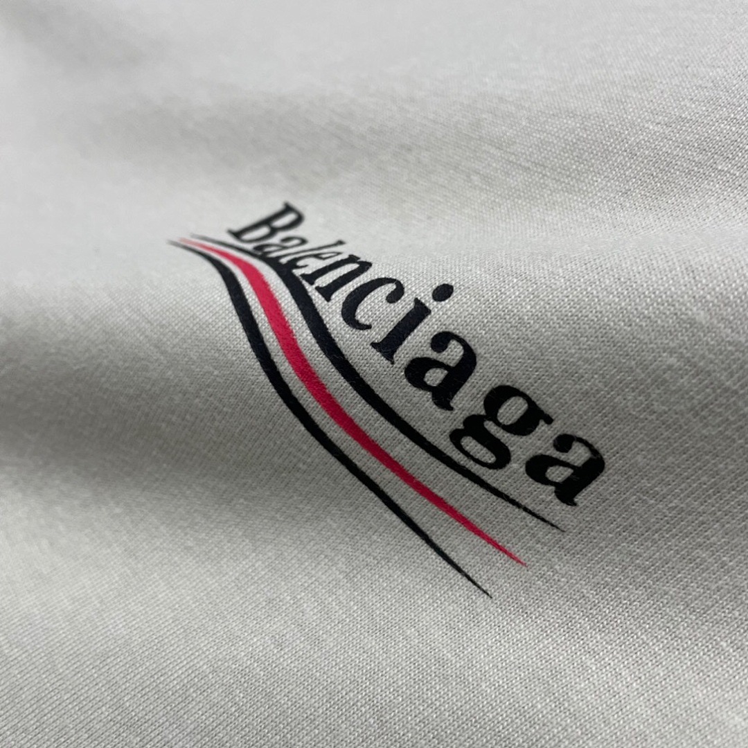 Balenciaga Print Short Sleeve Apricot (Grey) - Image 10