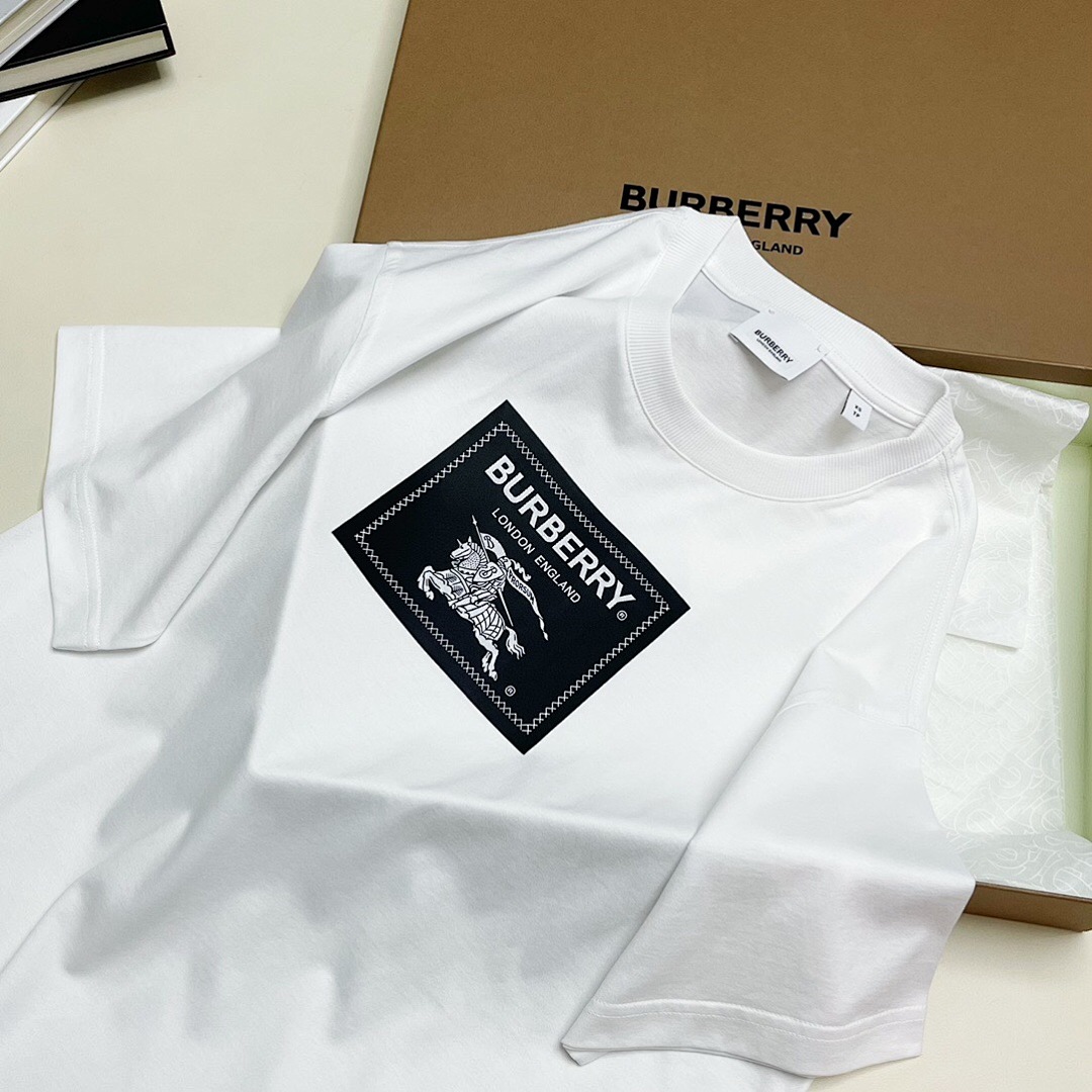 Burberry Short Sleeve (White) - Image 7