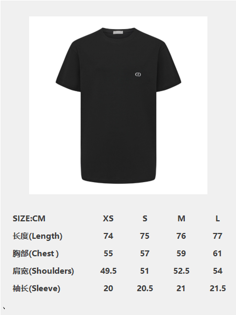 Unbranded CD Small Embroidered T (Black) - Image 4