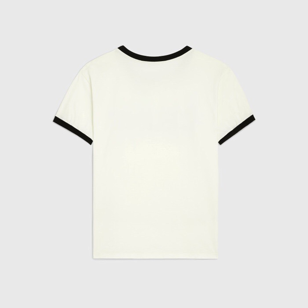 Celine C Stitching Short Sleeve (White) - Image 2