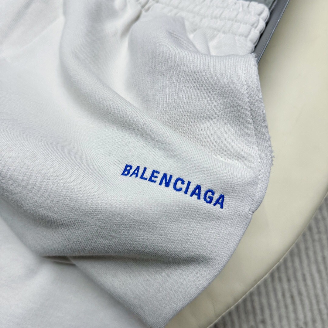 Balenciaga Blue Embroidered Short Grey Apricot - Image 7