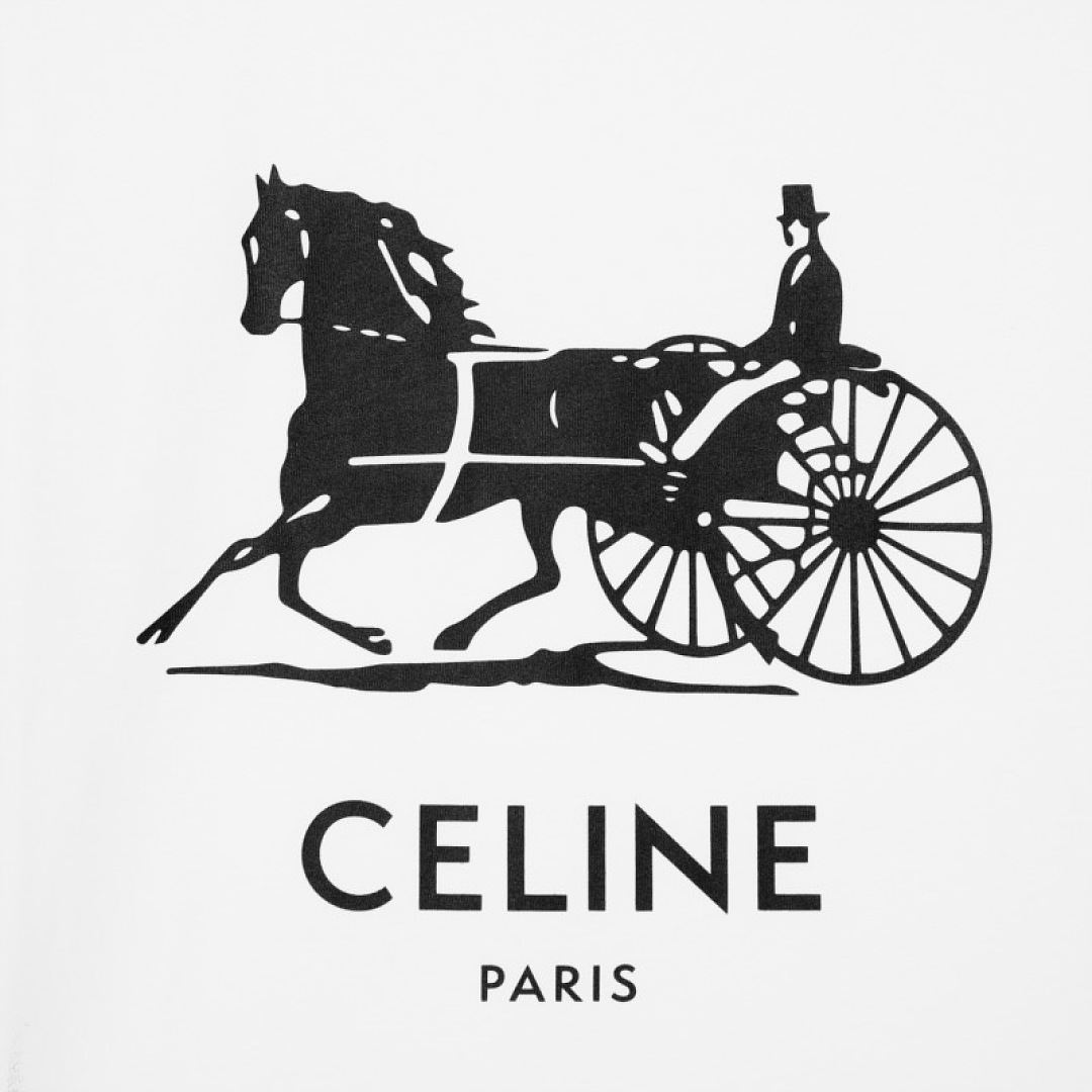 Celine Print T (White) - Image 3