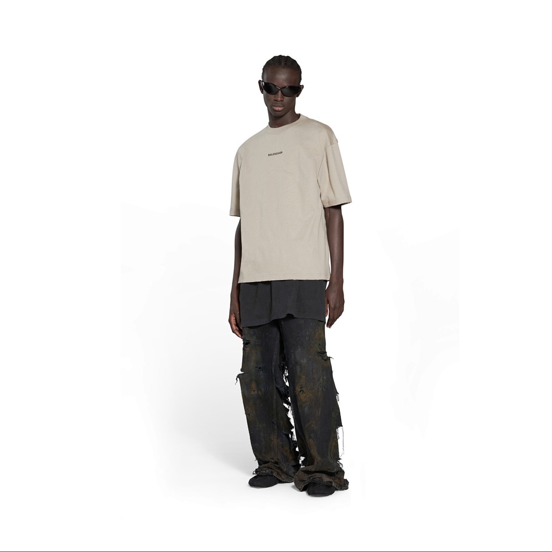 Balenciaga Embroidered Grey Apricot - Image 12