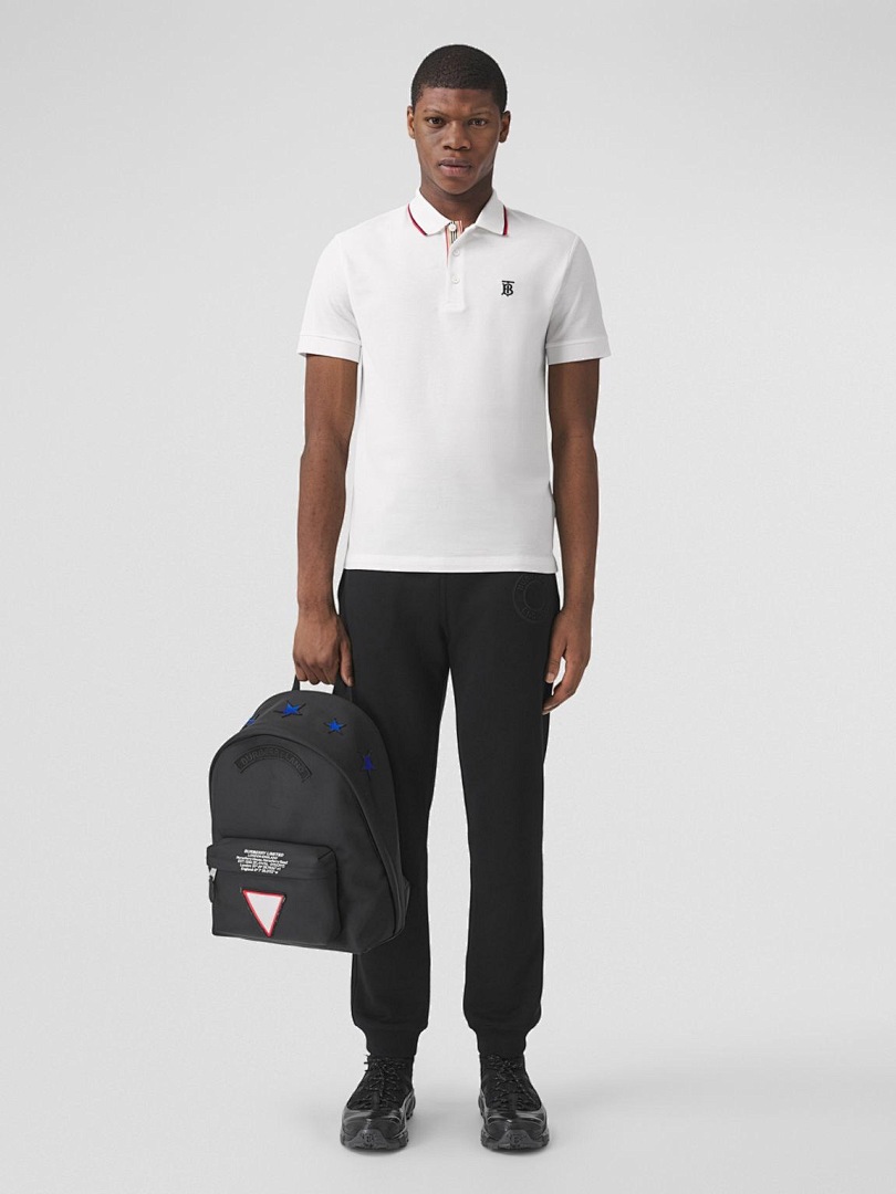 Ralph Lauren Red Collar BT Embroidered POLO (White) - Image 8