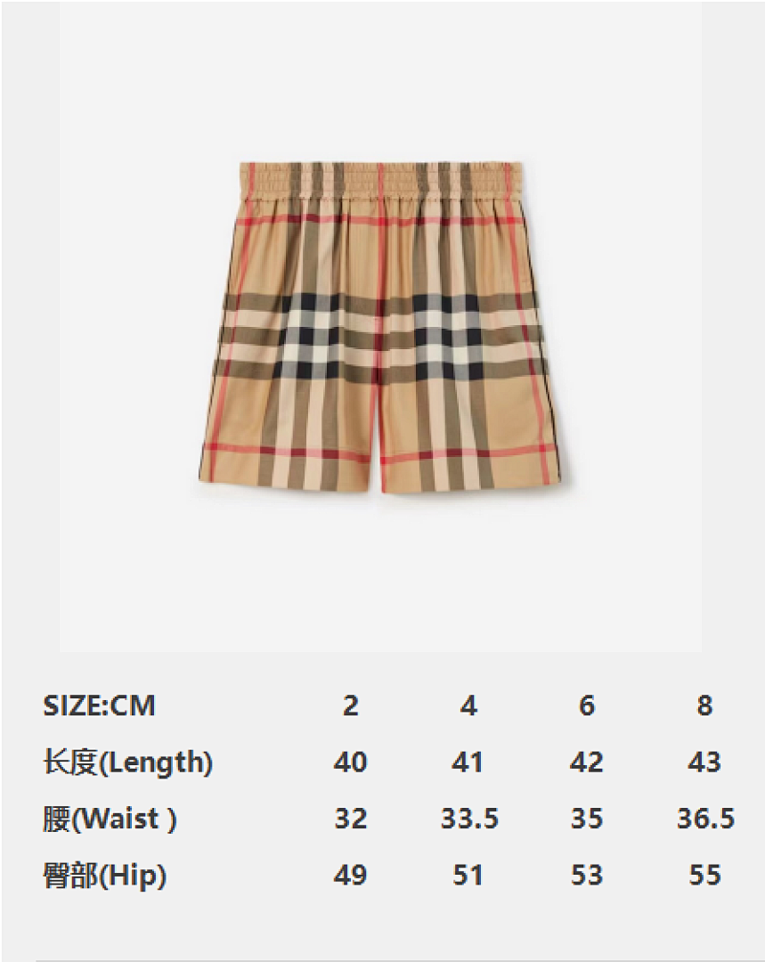 Burberry R Plaid Cotton Short (Women) - Image 2