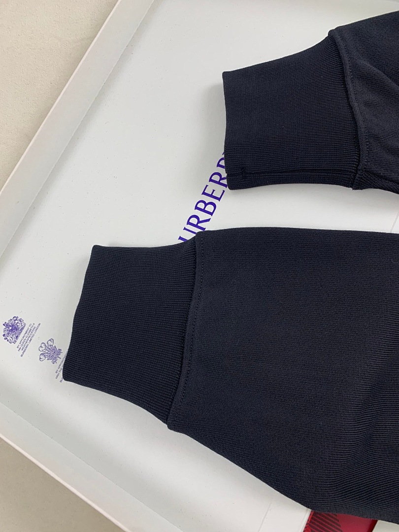 Burberry BR Color Stitching Embroidered Collar - Image 8