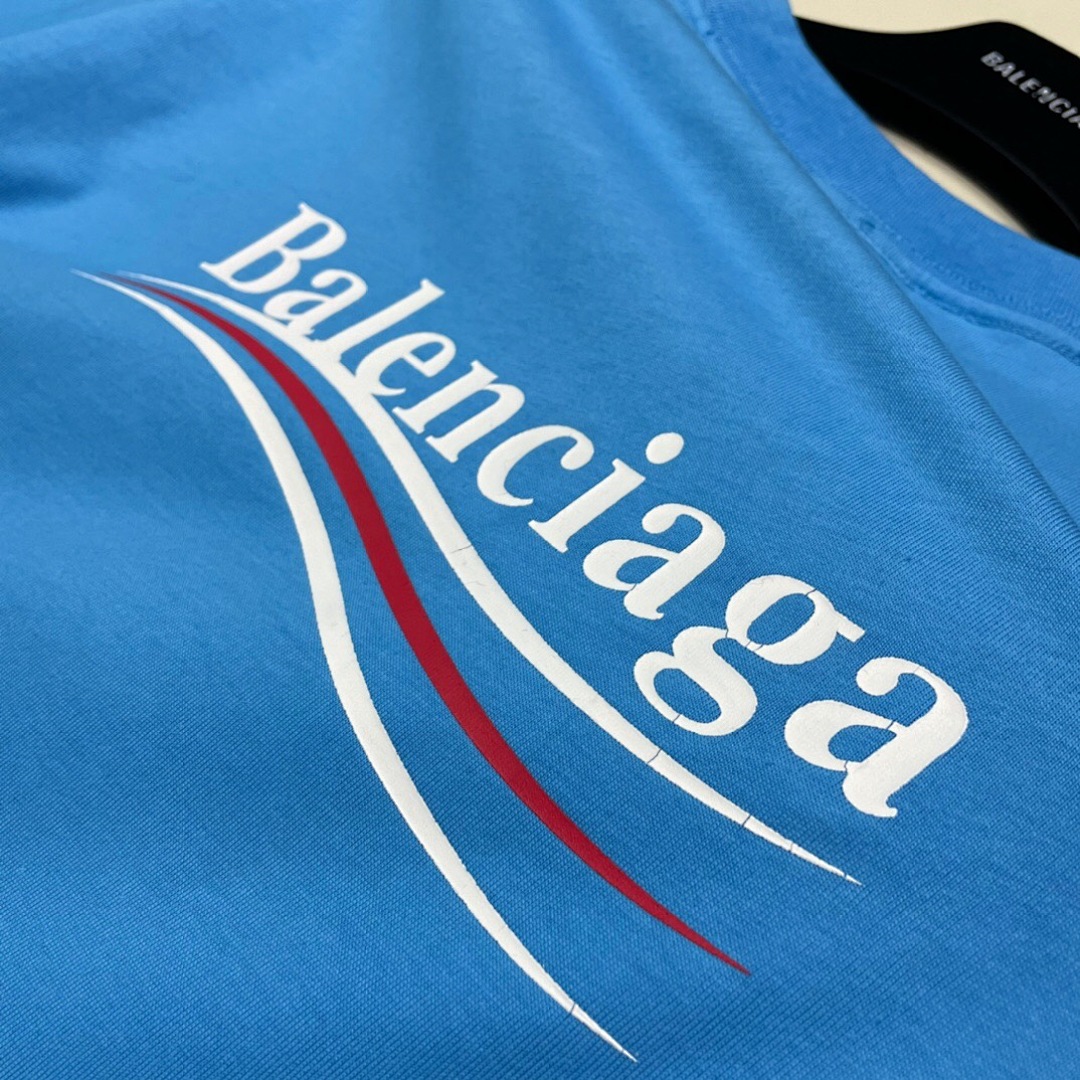 Balenciaga Short Sleeve (Blue) - Image 8