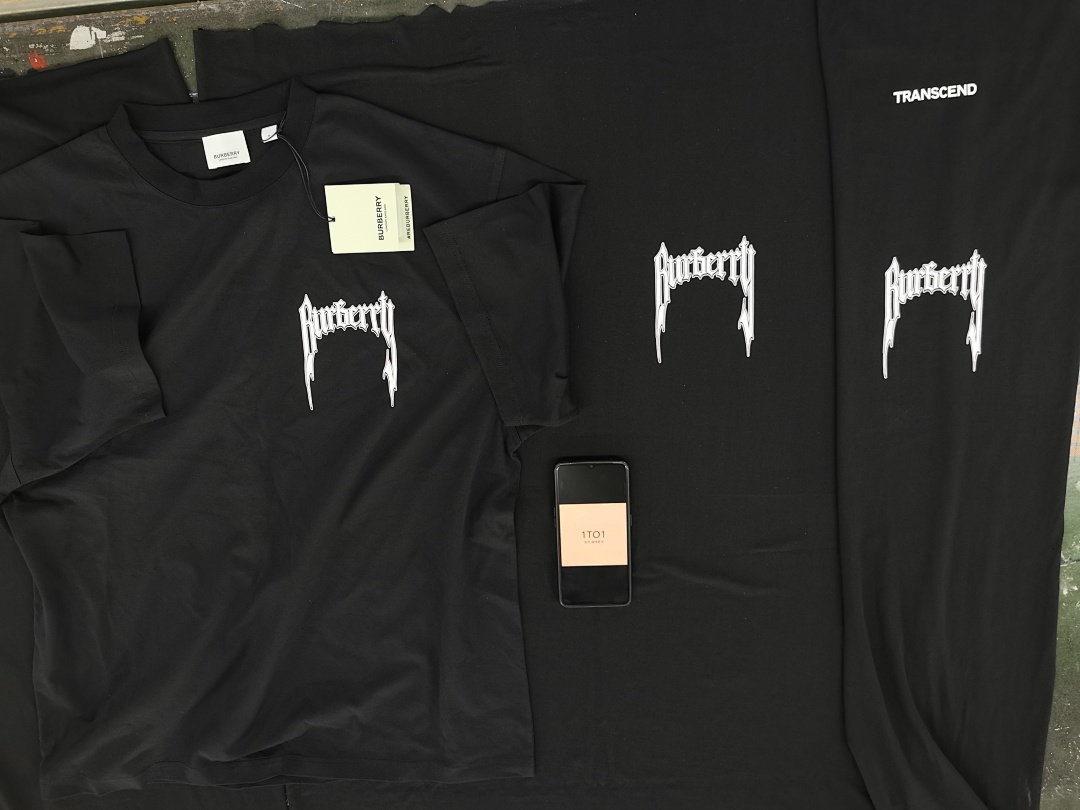 Burberry BR Electric Print Short Sleeve (Black) - Image 10