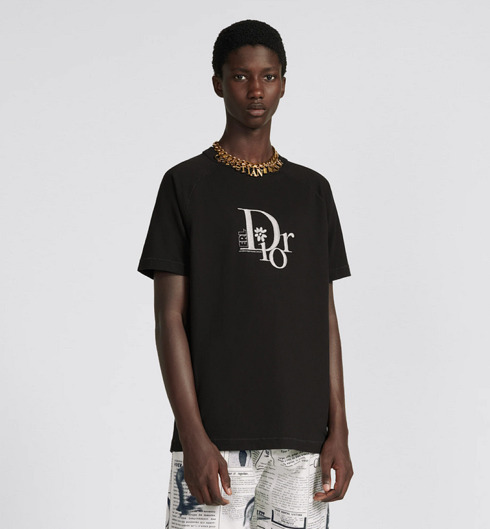 Unbranded DR Floral Embroidered Short Sleeve (Black) - Image 13