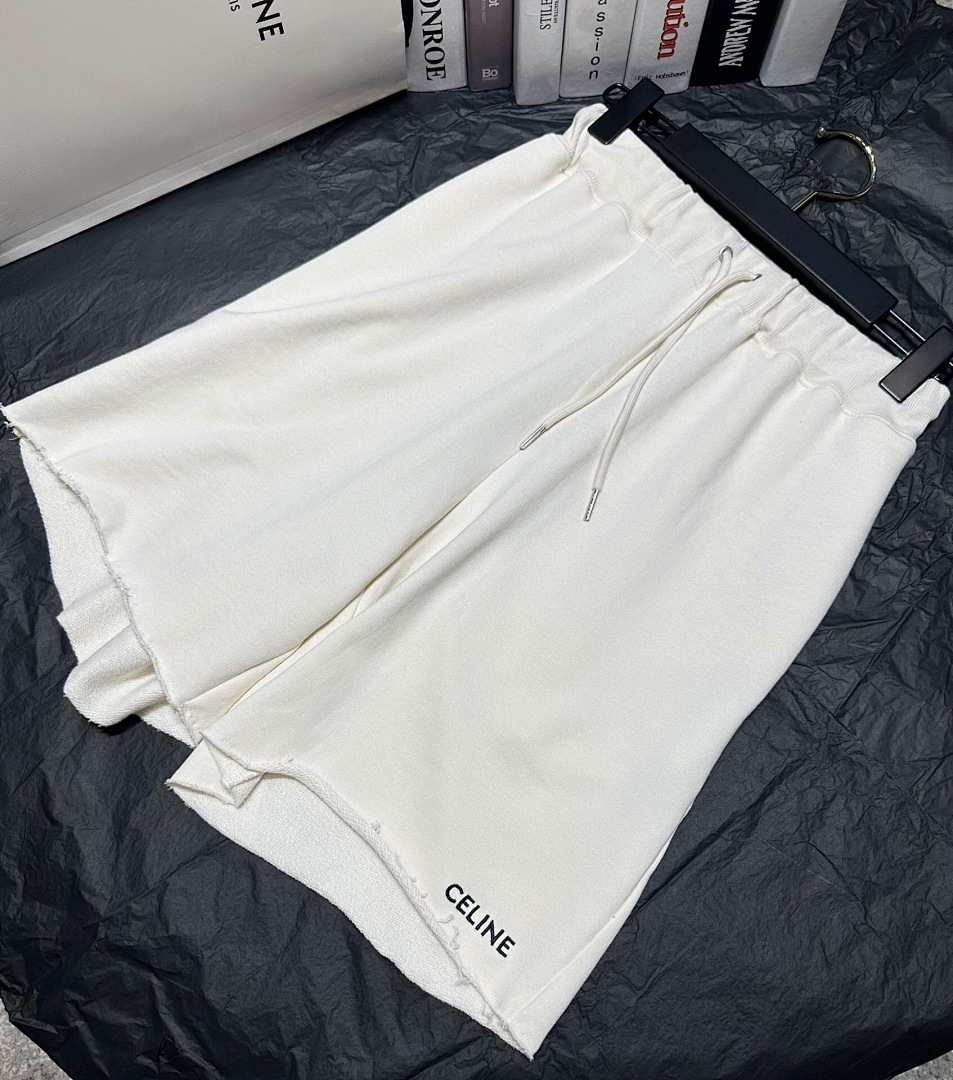 Celine C Embroidered Short (White) - Image 5