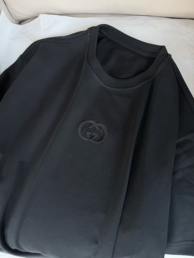 Gucci Black Double G Embroidered T - Image 7