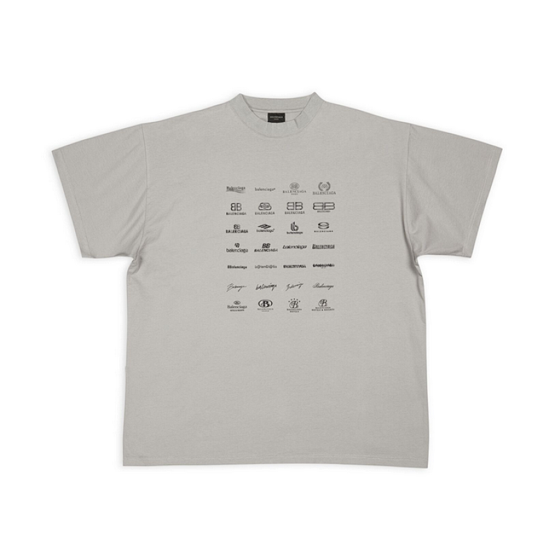 Balenciaga Limited Exclusive Logo Short Sleeve (Grey)