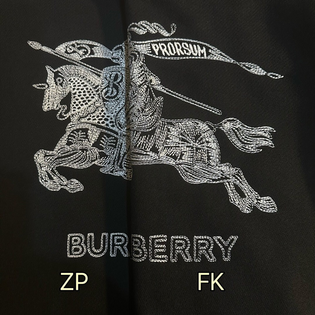 Burberry BR Embroidered Collar (Black) - Image 4