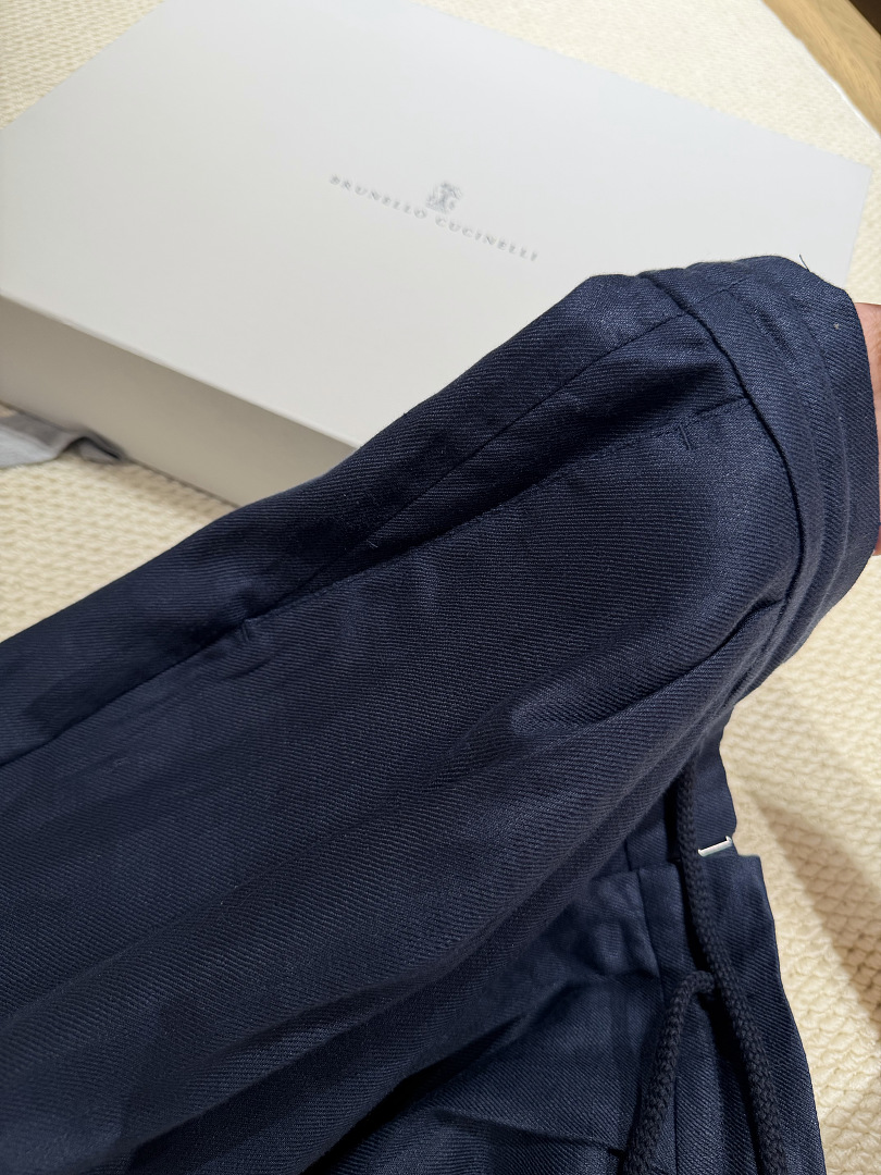 Unbranded Linen Long (Dark Blue) - Image 9