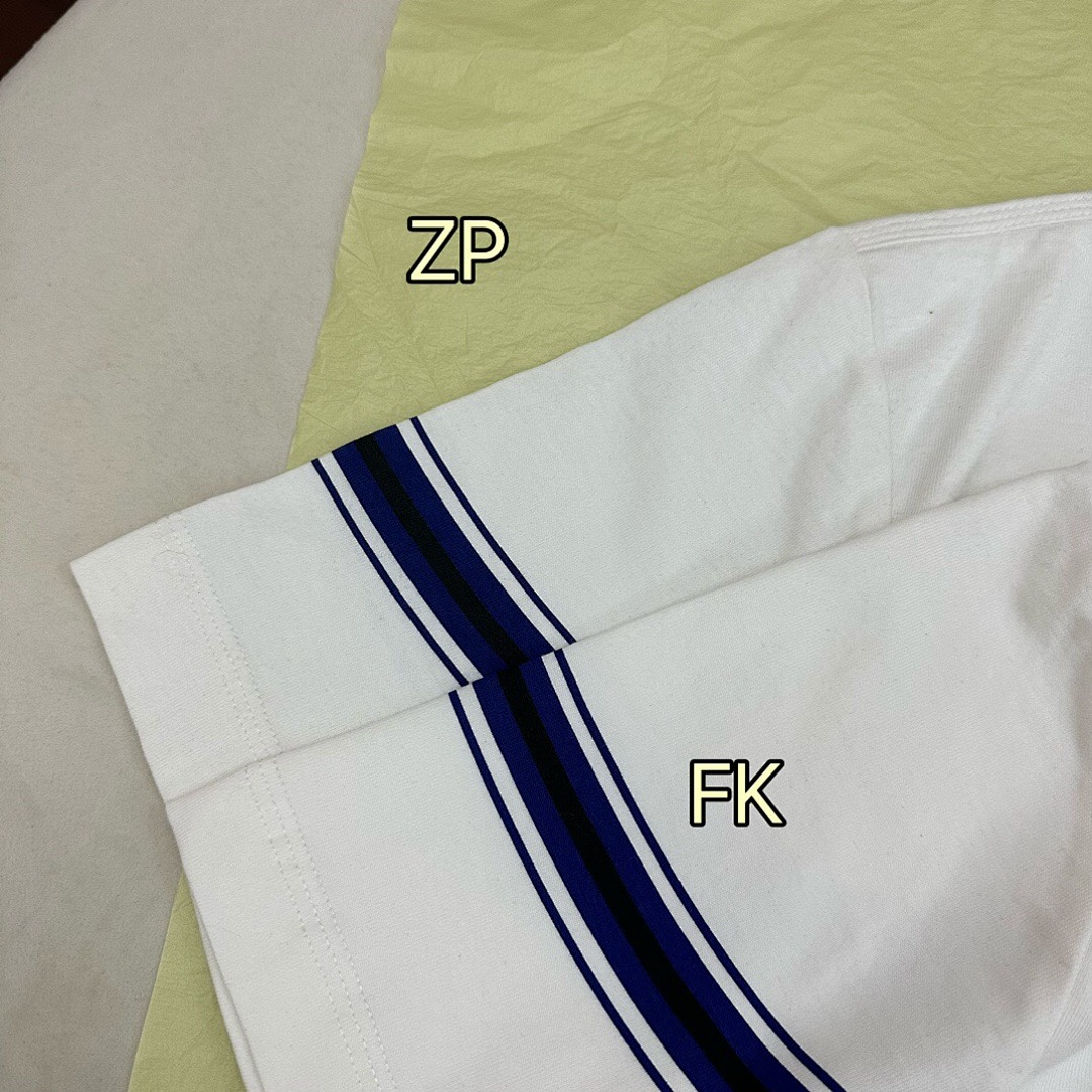 Burberry BR Striped Embroidered Short Sleeve (White) - Image 10