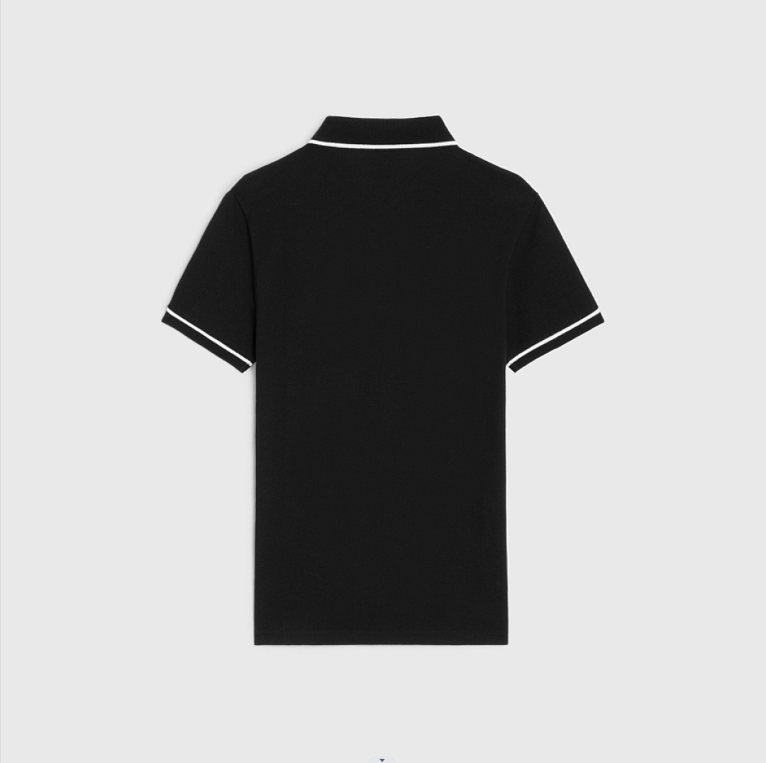 Chanel Double C Embroidered Polo (Black) - Image 2