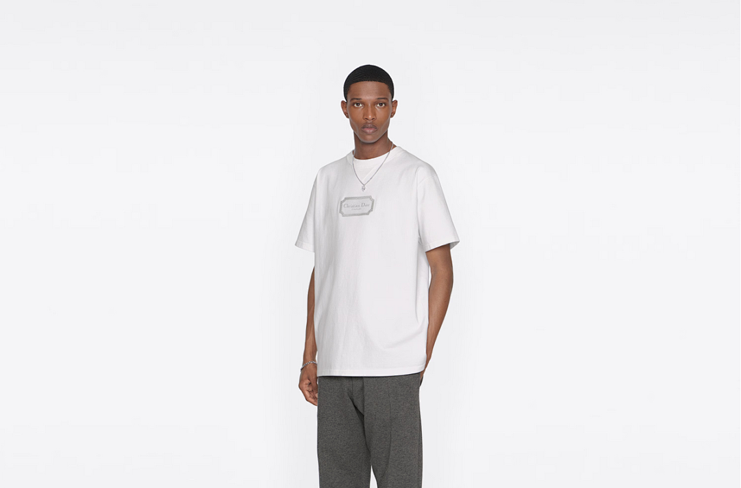 Unbranded CD Embroidered Short Sleeve (White) - Image 13