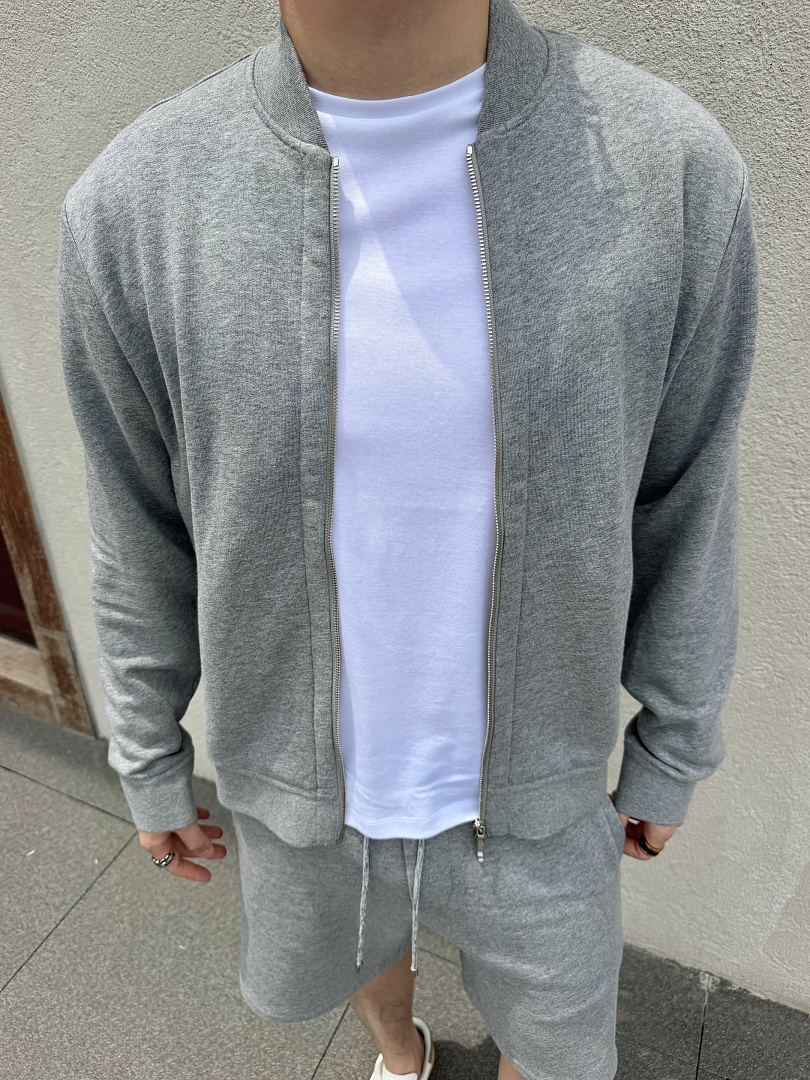 Unbranded Grey Zipper Cotton Jacket - Image 17