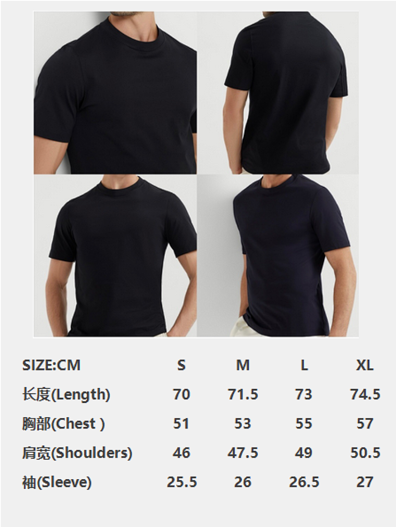 Unbranded Long Velvet Cotton T (Black) - Image 2