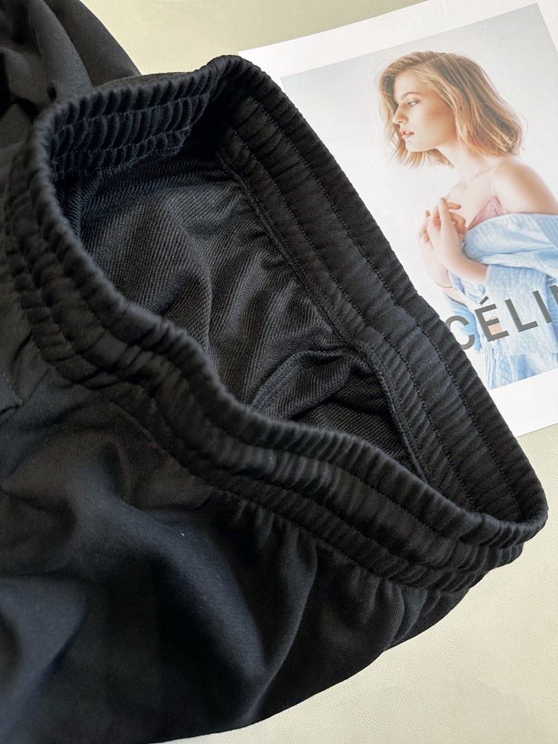 Celine CC Small Label Embroidered Long (Black) - Image 11