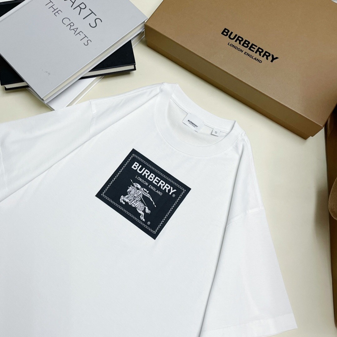 Burberry Short Sleeve (White) - Image 6