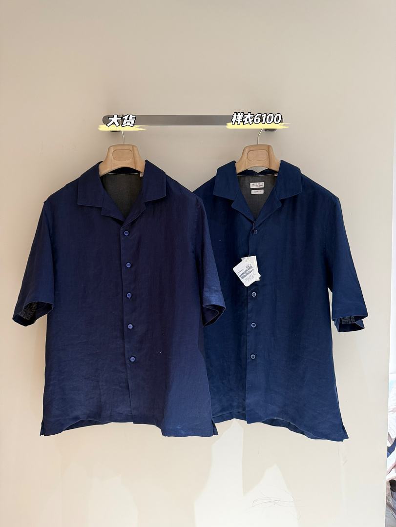 Unbranded Dark Blue Short Sleeve Linen - Image 12