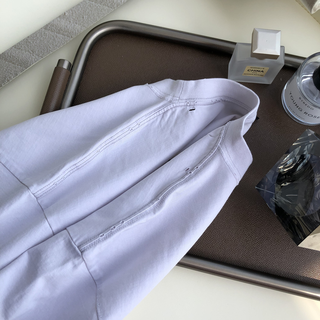Balenciaga New Gum Strap Print Short Sleeve (Grey White) - Image 14