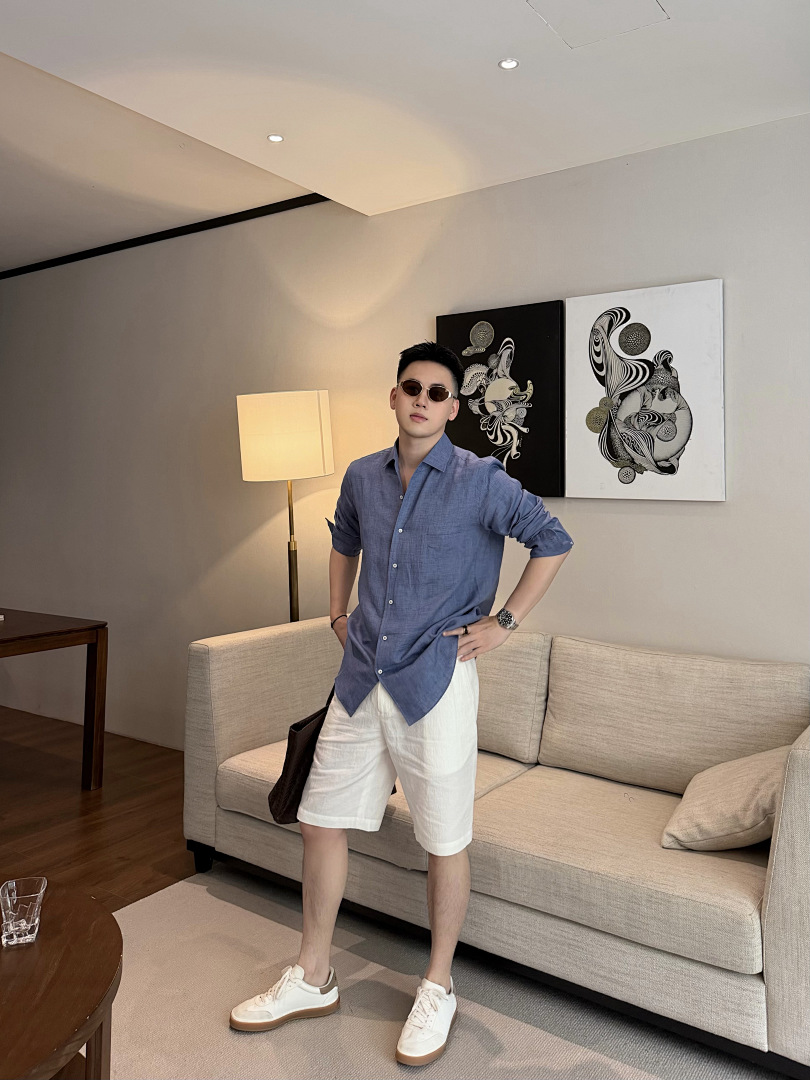 Unbranded Linen (Blue) - Image 16