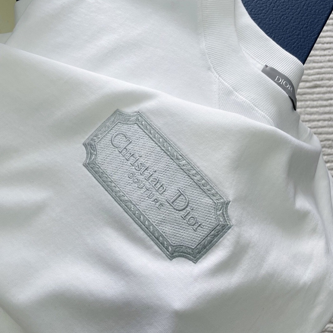 Unbranded CD Embroidered Short Sleeve (White) - Image 7
