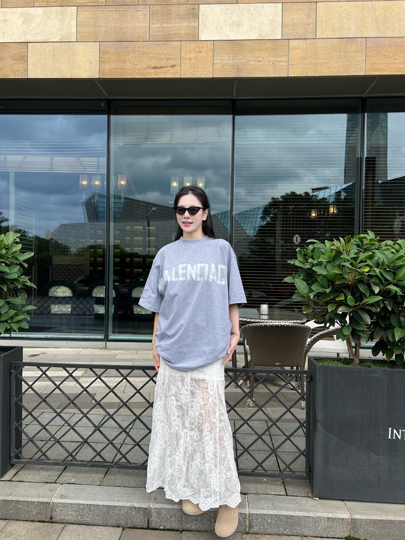 Balenciaga Gum Strap Floral Grey T - Image 13