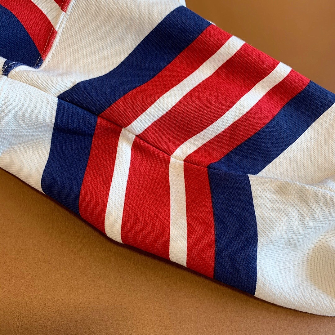 Gucci Buckle Red Blue Striped - Image 6