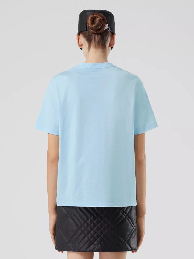 Burberry Short Sleeve Light Blue Woman - Image 17