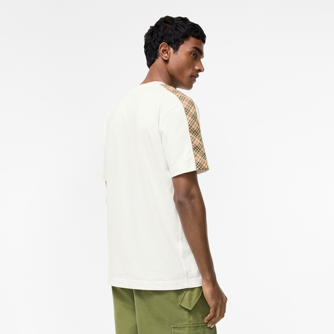 Burberry Embroidered Plaid T (White) - Image 14