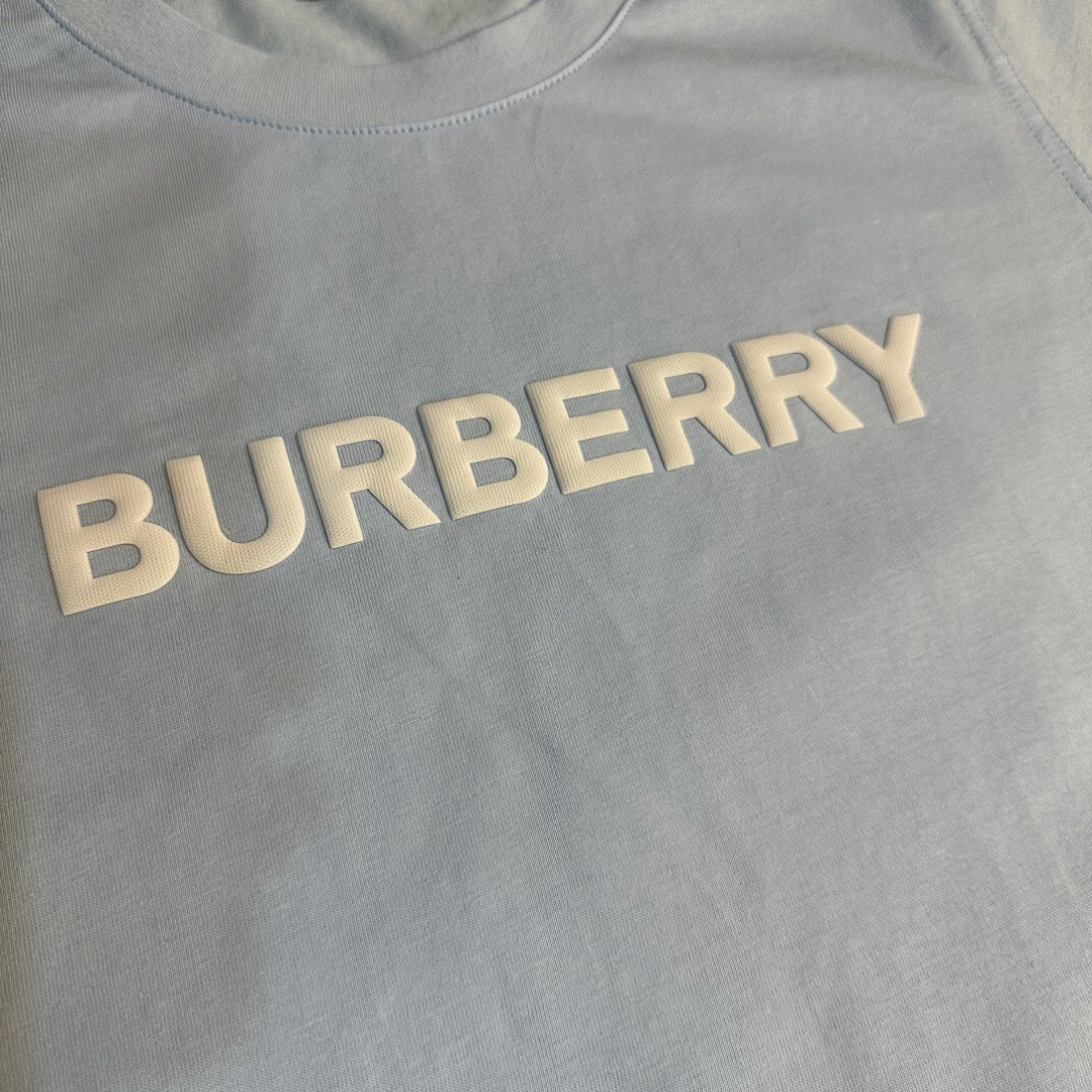 Burberry Short Sleeve Light Blue Woman - Image 8