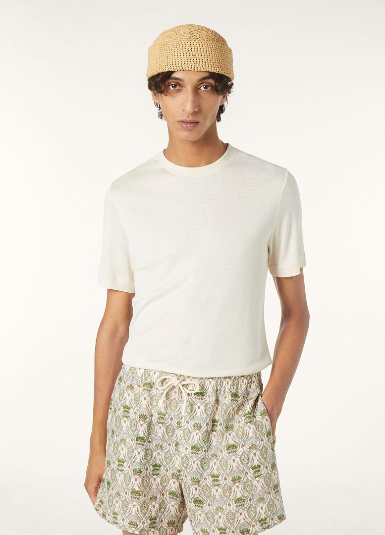 Unbranded Silk Cotton Short Sleeve Apricot - Image 14