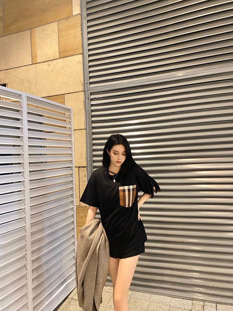 Burberry BR Coffee Plaid Short Sleeve (Black) - Image 20