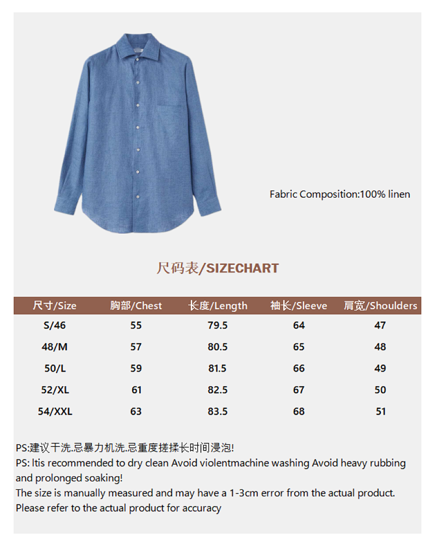 Unbranded Linen (Blue) - Image 3