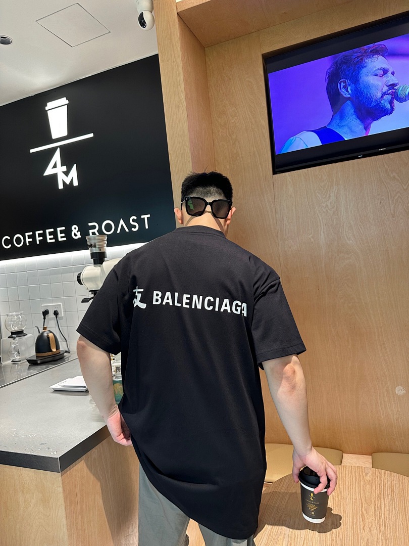 Balenciaga Collab Short Sleeve (Black) - Image 14