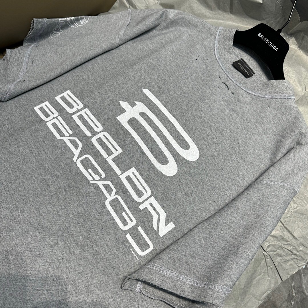 Balenciaga AI Short Sleeve (Grey) - Image 6