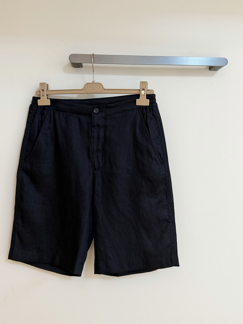 Unbranded Navy Linen Short - Image 4