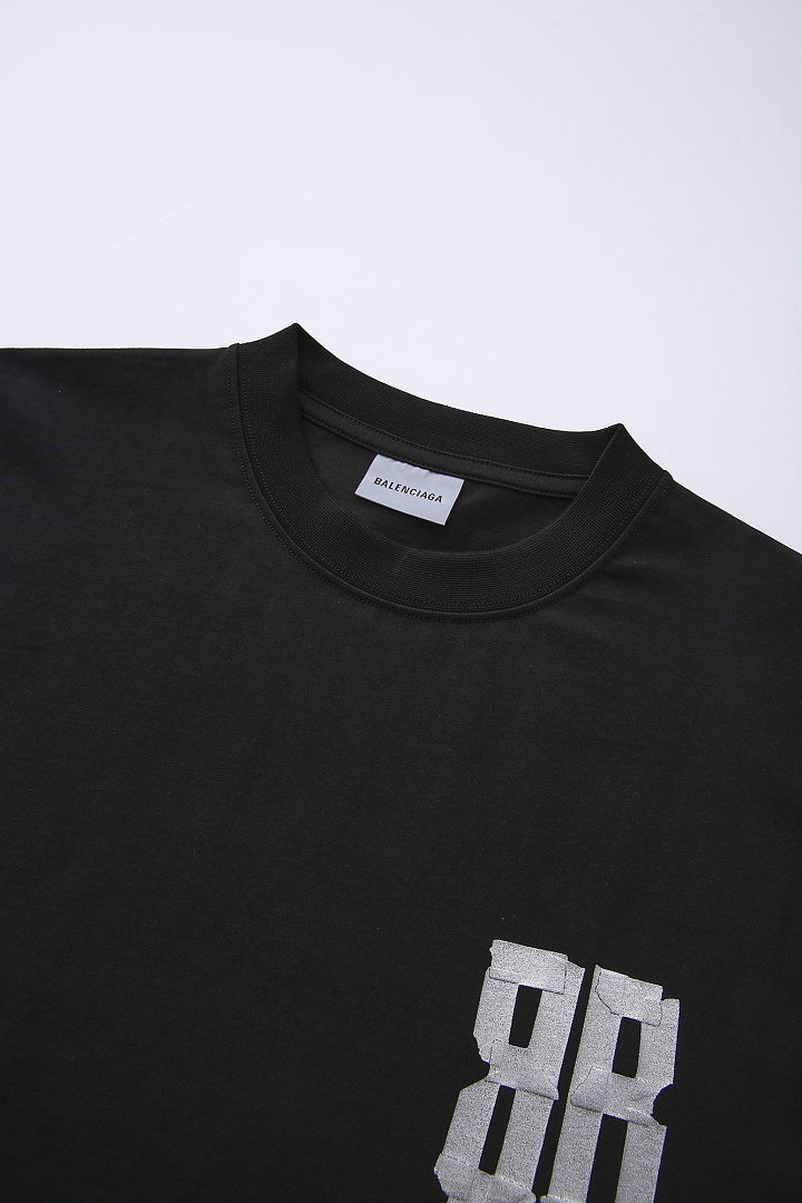 Balenciaga Silver Tape T-Shirt - Image 15