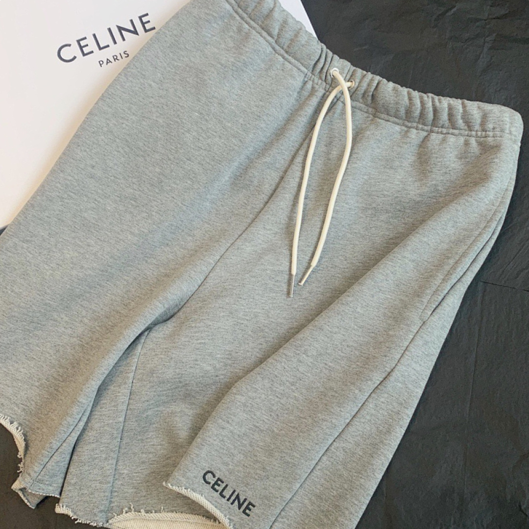 Celine C Embroidered Short (Grey) - Image 5