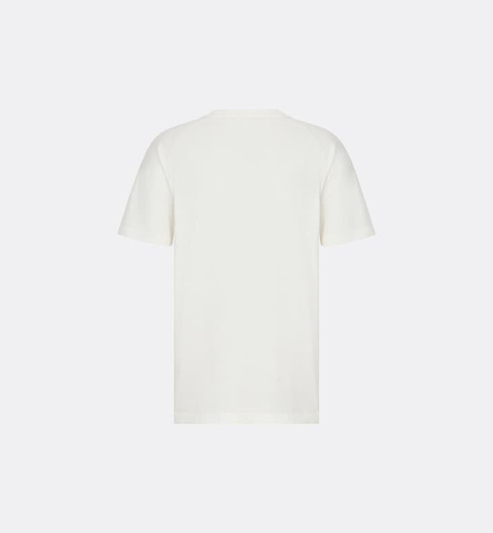Unbranded DR Floral Embroidered Short Sleeve (White) - Image 3