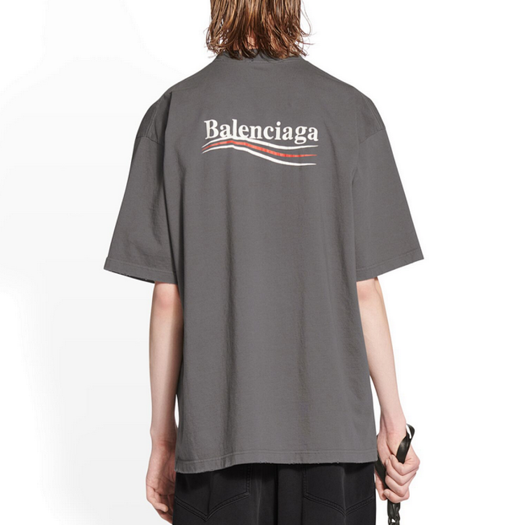 Balenciaga Print Short Sleeve (Grey) - Image 15